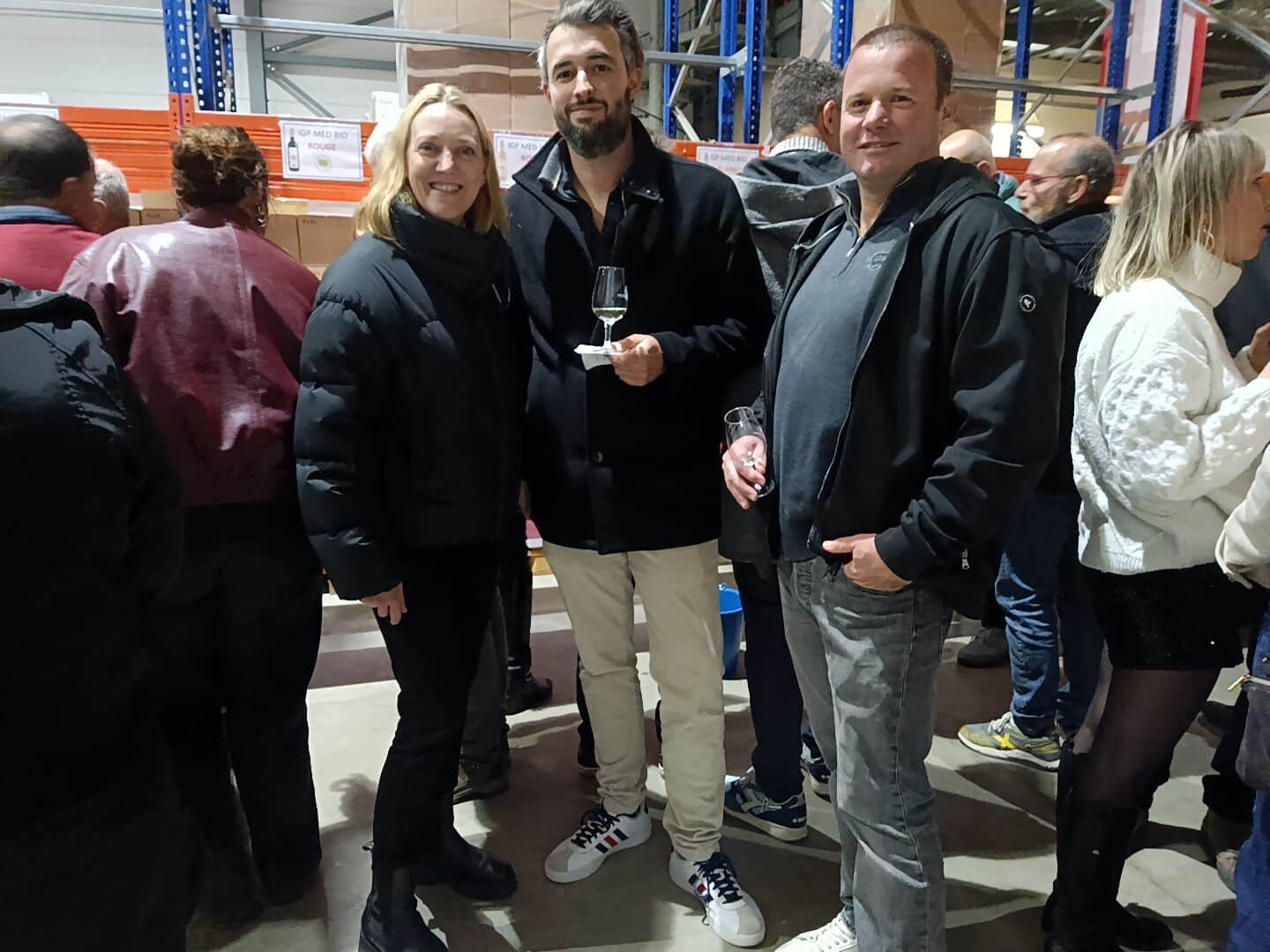 Edwige Bourchet, directrice de la cave La Romaine, Hubert Colin, président et Pierrick Romieu, administrateur.